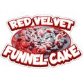 Signmission Red Velvet Funnel Cake Food Stand Truck Sticker, 12" x 4.5", D-DC-12 Red Velvet Funnel Cake D-DC-12 Red Velvet Funnel Cake19